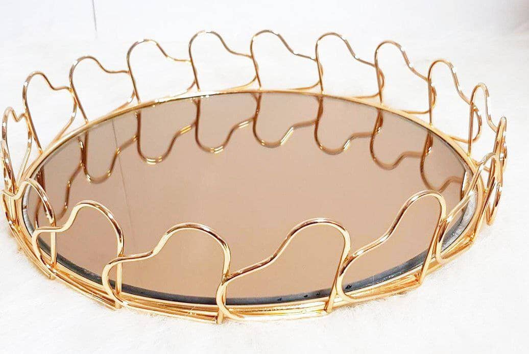 سینی طرح هزار قلب گرد